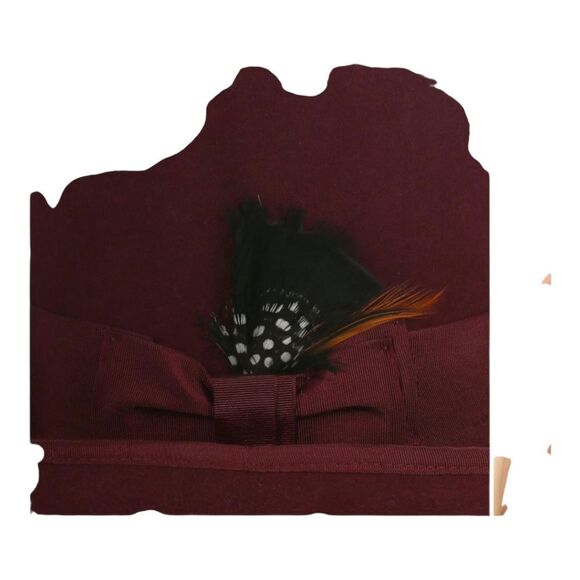 FERRECCI MENS PREMIUM TOP HAT IN BURG WOOL VICTORIAN ELEGANCE WITH SATIN LINING - Picture 6 of 7